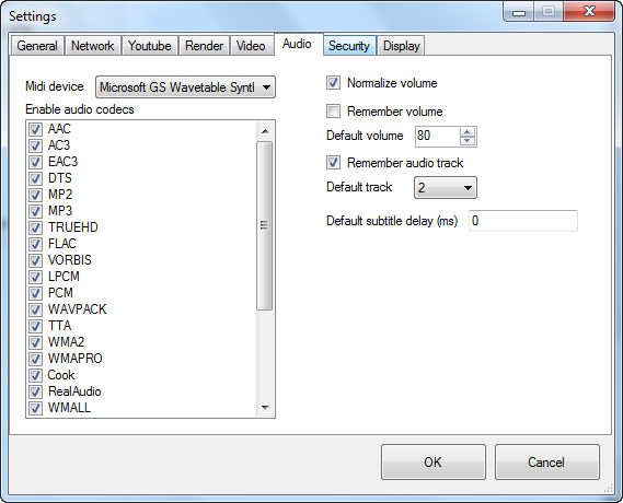 Settings-audio