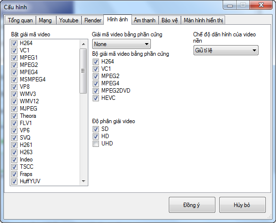 Settings-video